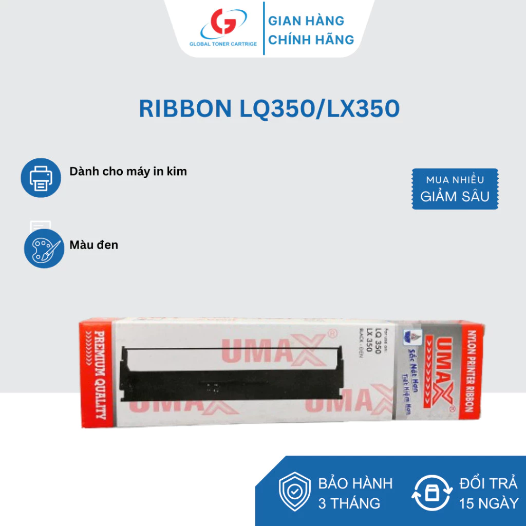 THÙNG 20 CÂY Ruy băng Epson LQ350, LX350. Là băng mực, ribbon máy in kim.