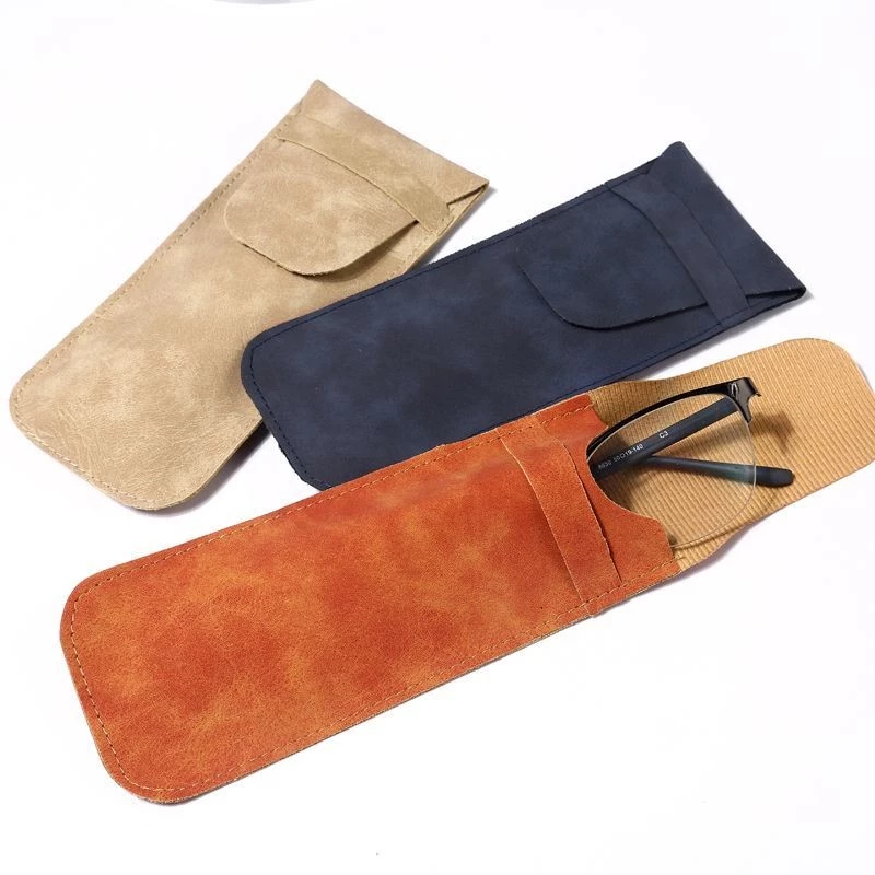 Bao da mềm cao cấp chống rách Kính râm nam nữ Kính râm đọc sách Kính bảo vệ Túi lưu trữ di động