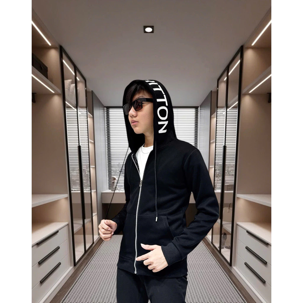 Áo khoác nỉ nón liền LUONVUITUOI - DOMINIC Hàng QC -Duy BI