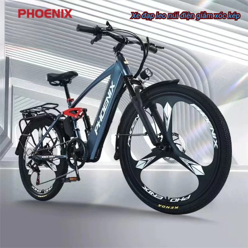 【Xe Đạp Điện Thể Thao 26 Inch】Thiết Kế Mạnh Mẽ – Thông Minh – Giảm Xóc Kép Êm Ái – Bảo Hành 20 Tháng – Thương Hiệu Uy Tí
