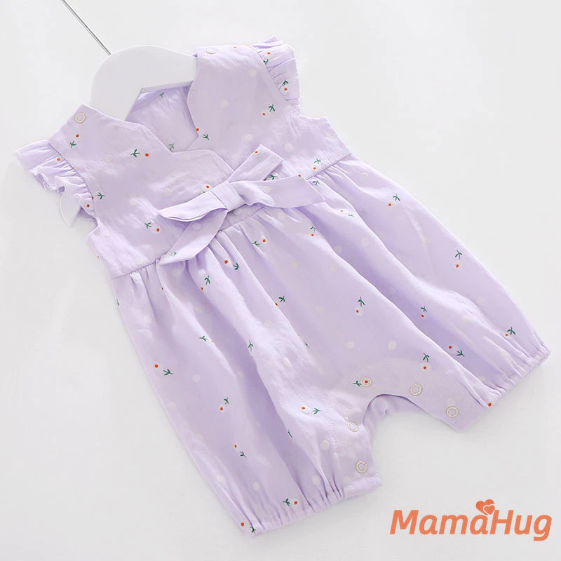 Bé Gái Áo Liền Quần Cotton Mùa Hè 2026 Cotton Thoáng Khí Đóng Cửa Quần Áo Sơ Sinh 0-40 Tháng Công Chúa Dễ Thương Tập Bò Trang Phục Nhẹ Bé Gái Quần Áo Bé Gái Lễ Kỷ Niệm Tháng Đầu Tiên​