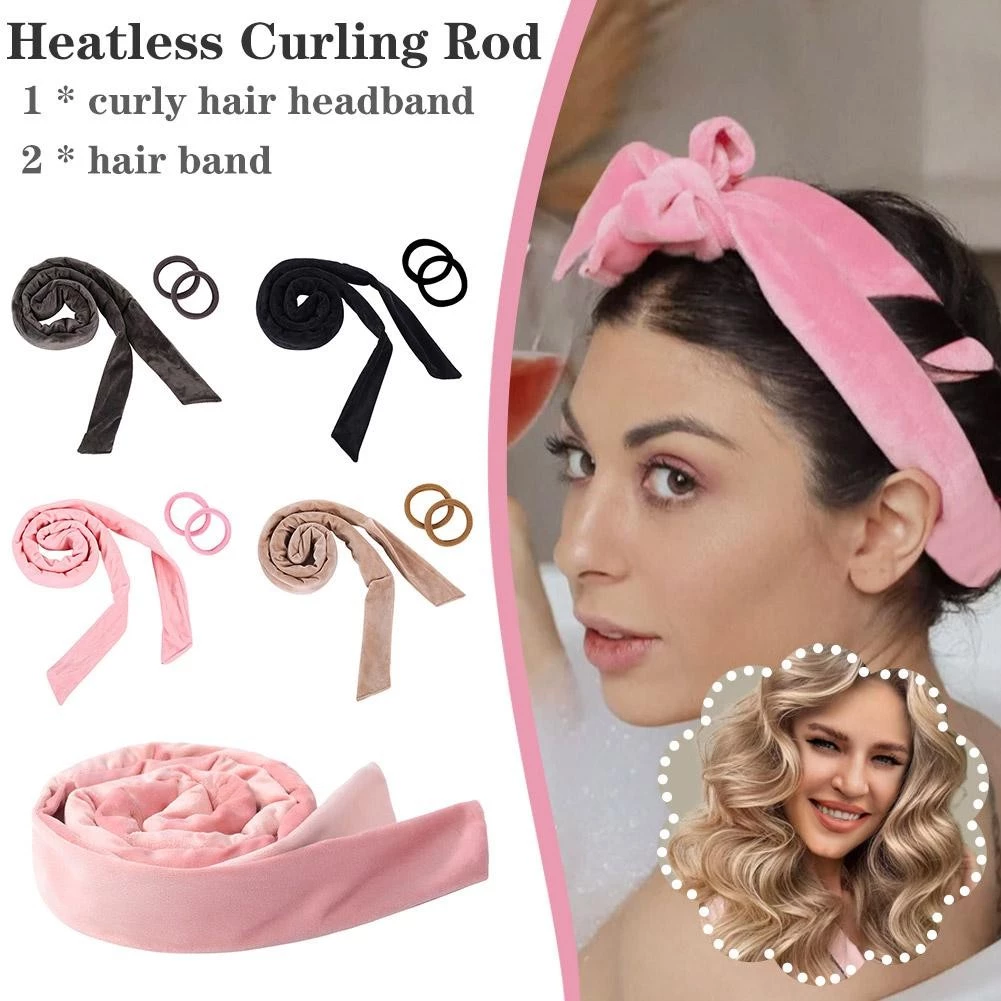 Không Nhiệt Uốn Thanh Băng Đô Không Nhiệt Máy Uốn Tóc Lười Con Lăn Tóc Mềm DIY Máy Uốn Tóc Ngủ Uốn Tóc Dụng Cụ Tạo Kiểu Tóc