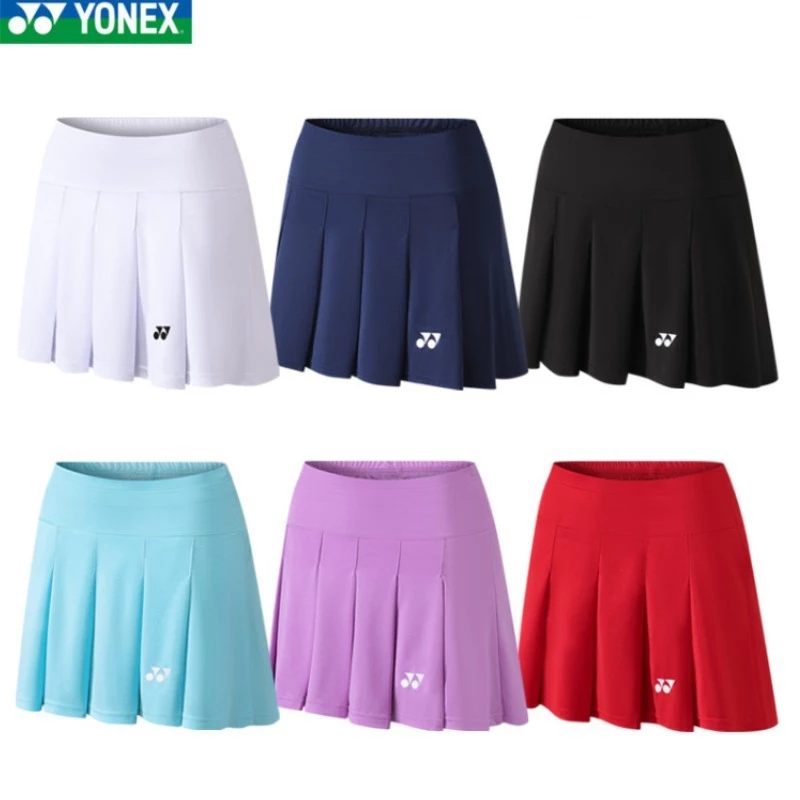 Váy thể thao xếp ly khô nhanh dành cho nữ 2025 - Váy Tennis cầu lông cạp cao cho thời tiết nóng bức | Váy tập luyện nhẹ chống trượt 0760
