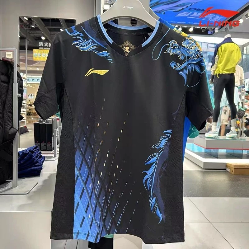 Áo sơ mi cầu lông Li Ning nhanh khô thoáng khí - Áo thun thể thao unisex
