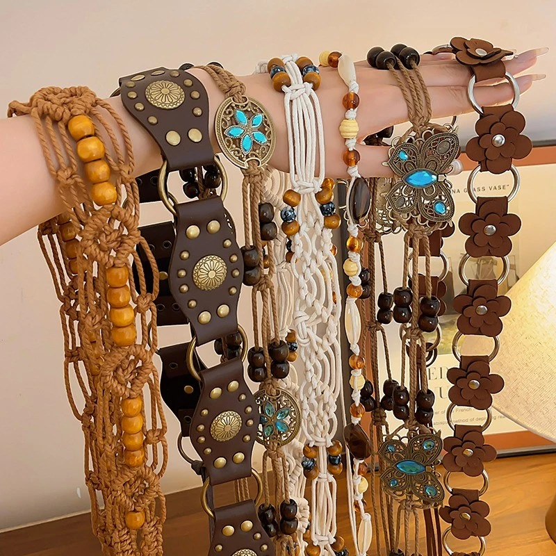 Hoa Hàn Quốc Phong Cách Mới Dây Thắt Lưng Bohemian Bướm