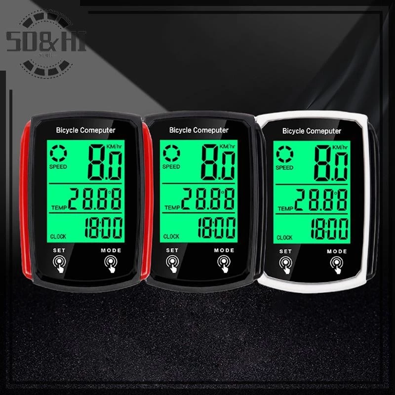 [SD & HI] Máy tính xe đạp GPS Đồng hồ tốc độ có dây Xe đạp chống nước Máy tính LCD Răng xanh Giá đỡ đồng hồ tốc độ đi xe đạp Phụ kiện ngoài trời (vn)