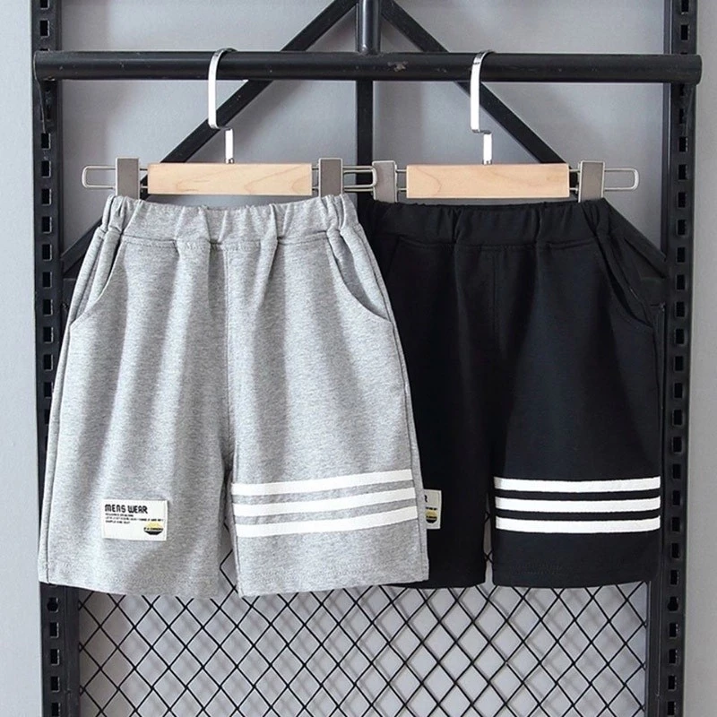 Quần short kẻ ngang cho bé trai size 18-45kg . Giá gốc tận xưởng . Quần sooc mùa hè cho bé trai mát mịn