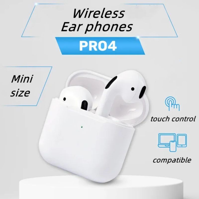 Nút tai trong tai không dây Pro4 Bluetooth 5.0, hiệu ứng âm thanh hifi, tiếp…