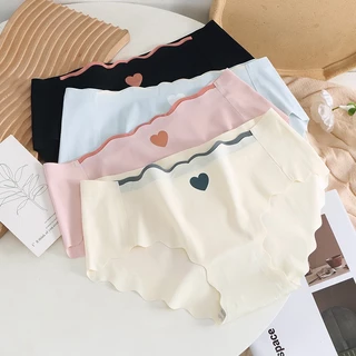 Quần Lót cotton Lụa Lạnh Mỏng Không Đường May Lưng Vừa Thoáng Khí Thời Trang Mùa Hè Cho Nữ