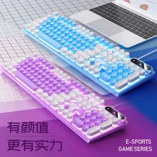 Bàn Phím Cơ Chơi game eagle k600 Có Dây Màu Sắc Dạ Quang Phong Cách punk Độc Đáo Chất Lượng Cao Lff0901