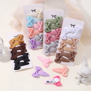 Set 6 Kẹp Tóc Nơ Hoa Dễ Thương Cho Bé Gái