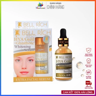 Serum vàng 24K dưỡng trắng da ngăn lão hóa Bell Rich Hya Gold Glutathione Thái Lan