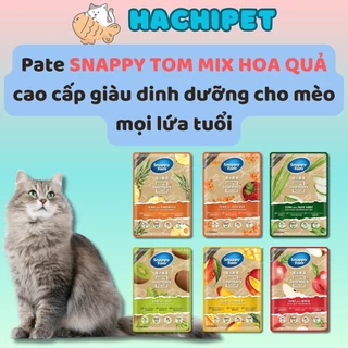 Pate Snappy Tom mix trái cây cao cấp thơm ngon dễ ăn cho mèo mọi lứa tuổi gói 70gr