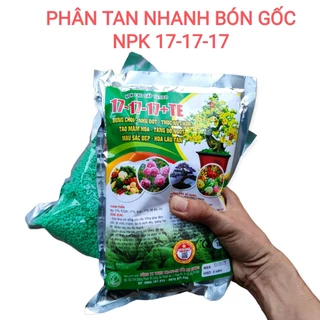 Phân Bón Gốc tan nhanh - Npk 17-17-17 dinh dưỡng đầy đủ cho mọi cây trồng