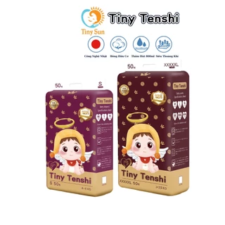 Combo 2 Bịch Tã Bỉm Trẻ Em Dán Quần Tiny Tenshi S50/M50/L50/XL50/XXL50/XXXL50/XXXXL50/XXXXXL50