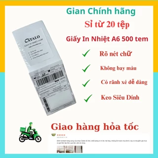 Giấy in nhiệt, Decal tem in nhiệt Catalo (A6)100x150x 500 tem Có Sẵn Lớp Dán, Chống nước, In Đơn Shopee