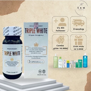 Triple White Viên uống trắng da , chống nắng, ngừa nám hiệu quả 50 viên