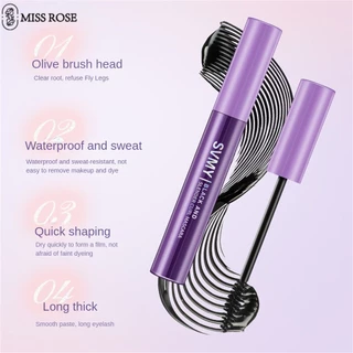 Mascara MISS ROSE Svmy xoăn dài dày chống nước không gây chóng mặt chống mồ hôi không trang điểm nhanh khô lâu trôi