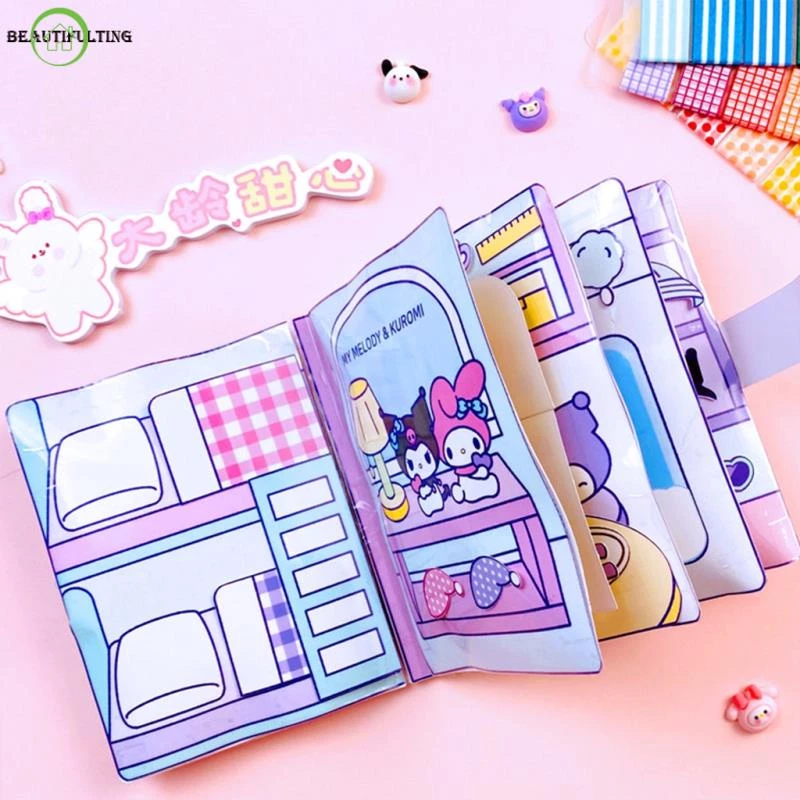 Sách Đồ Chơi Giải Nén Kuromi Melody DIY Sáng Tạo Cho Trẻ Em
