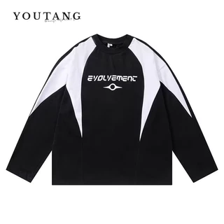 Áo Sweater Cổ Tròn Dáng Rộng Thời Trang Xuân Thu 2023 Cho Các Cặp Đôi