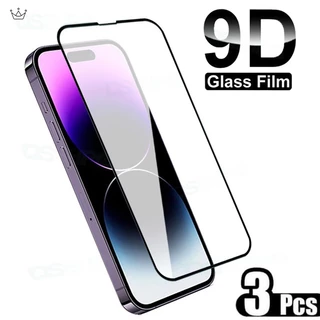 Set 3 Kính Cường Lực 9d Bảo Vệ Toàn Màn Hình Cho iphone 11 14 15 13 12 pro max se 2 3 x xr xs max 7 8 Juncong2023