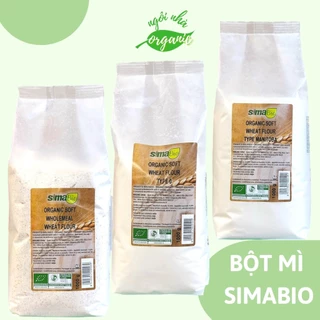 Bột mì hữu cơ nguyên cám/trắng đa dụng/ bột mì Manitoba (Protein 14%)  - Sima Bio nhập khẩu Ý