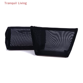 [tranquil Living] Túi Lưới Trong Suốt Đựng Mỹ Phẩm Trang Điểm Cho Nữ