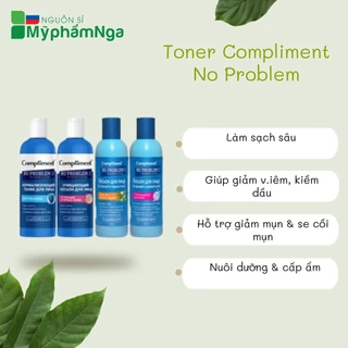 Toner Compliment No Problem làm sạch sâu, kiềm dầu