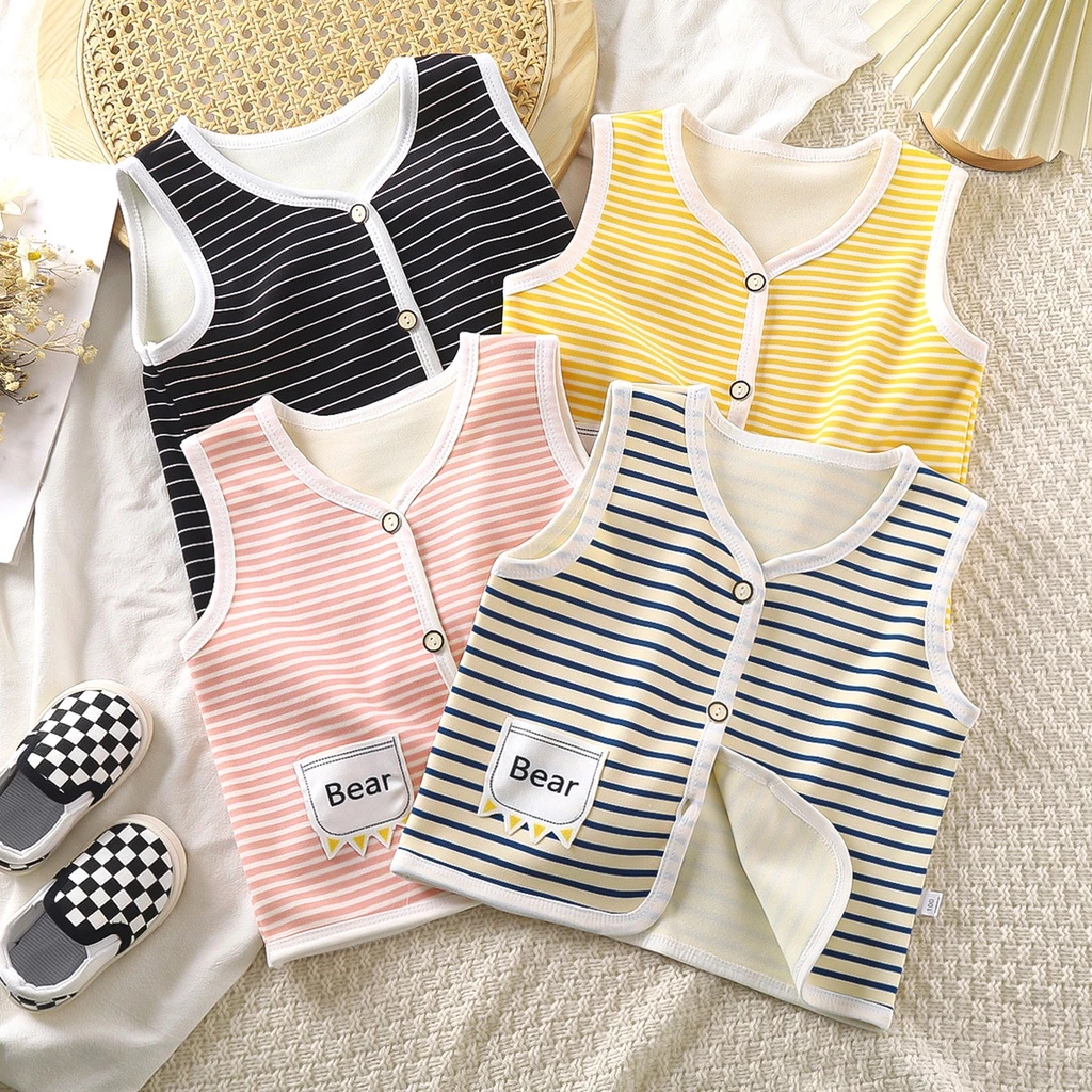 Áo khoác cardigan không tay thời trang thu đông cho bé 60-120cm