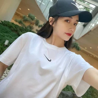 Áo Thun cotton Cổ Tròn Ngắn Tay Thêu logo Thời Trang Mùa Hè Chất Lượng Cao size Lớn xs-3xl