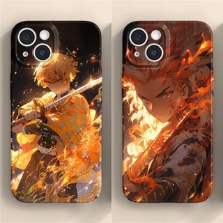 Ốp Điện Thoại Nhựa acrylic Hình demon slayer nezuko zenitsu kyoujurou Shinchan Cho iphone 11 14 pro max x xs xr xsmax 8 7 6 6s plus