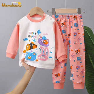 Momo Bộ Đồ Ngủ Dài Tay Bằng cotton Thời Trang Mùa Thu Cho Bé Trai