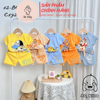 [8-30kg] Đồ Đi Học Cho Bé Trai, Hàng Chính Hãng Minlybaby Chất Cotton Có Túi Quần, Lưng Thun Bản Lớn Uni Baby BCCT7