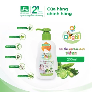 Sữa tắm gội thảo dược trẻ em Ongbi 200ml - An toàn cho trẻ sơ sinh và trẻ nhỏ #helenngocshop