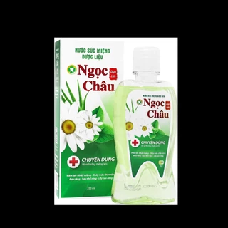 Nước súc miệng dược liệu Ngọc Châu 350ml - Ngăn nhiệt miệng, diệt khuẩn, giữ hơi thở thơm mát #helenngocshop