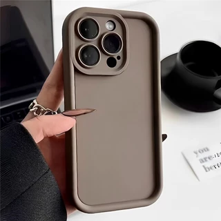 Ốp Điện Thoại silicone Lỏng Chống Rơi In Hình Cốc Sữa Cho iphone 7 7plus 8 8plus xs xr 11 12 13 14 15pro plus promax