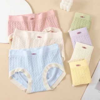 Quần Lót Nữ Cotton kháng khuẩn đính nơ điệu đà dễ thương mềm mịn MÃ QL 8030