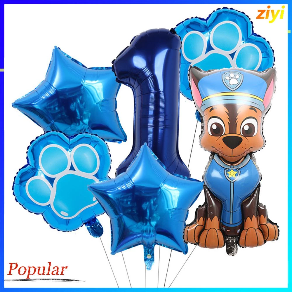 Paw patrol Bong Bóng Phim Nhôm Hình Chú Chó Cứu Hộ skye marshall Trang Trí Tiệc Sinh Nhật Cho Bé