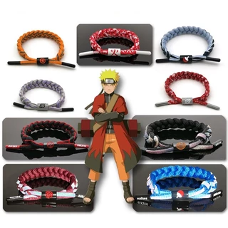 Naruto Vòng Đeo Tay Dạng Dây Bện Họa Tiết sasuke itachi kakashi sakura hinata Dệt Tay Dệt Kim naruto tenun tangan Tang