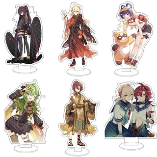 Mô hình Standee Anime Genshin Impact Hutao hjgjhh Kaedehara Kazuha Phụ kiện trang trí để bàn góc học tập