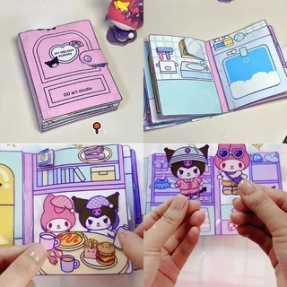 Sanrio Bộ Đồ Chơi sticker Dán Trang Trí Hình melody cinnamoroll Dễ Thương Vui Nhộn diy