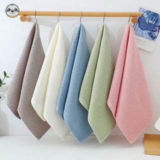 Khăn Tắm / Khăn Mặt Bằng Cotton Màu Trơn Phong Cách Muji Nhật Bản Đơn Giản Thấm Hút Tốt