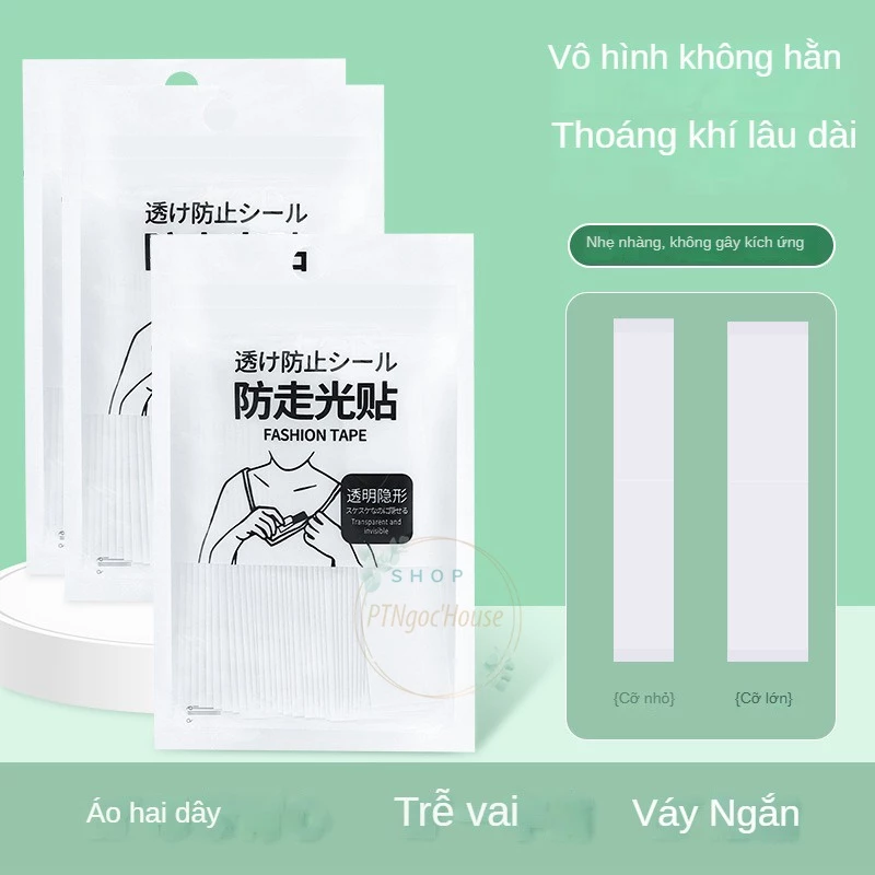 Miếng Dán Cố Định Quần Áo Chống Hở Mép Áo Mép Váy Siêu Mỏng Túi 36 Miếng - HÀNG CÓ SẴN