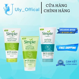 Sữa Rửa Mặt Simple Dịu Nhẹ Cho Da Nhạy Cảm Kind To Skin Refreshing Facial Wash 150ml