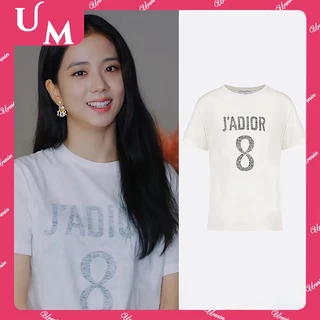 Áo Thun Cotton Tay Ngắn Dáng Rộng In Chữ BLACKPINK JISOO Phong Cách Hàn Quốc Thời Trang Cho Nam Và Nữ