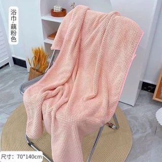 Khăn tăm san hô siêu thấm hút,  khăn tắm hàn quốc chất liệu sợi Microfiber kích thước 70x140cm , chất liệu cotton