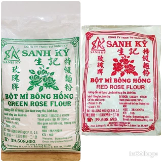 [FREESHIP] Bột Mì Bông Hồng Xanh &  Bông Hồng Đỏ (1kg) - Nguyên Liệu - 86 Mart