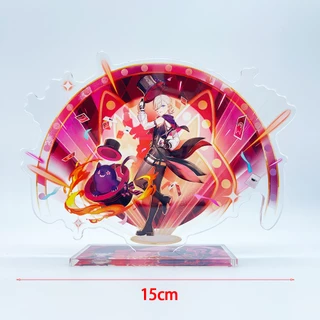 Mô hình Standee Roles Neuvillette Wriothesley Genshin Impact Anime Wanderer Nahida Cyno Lyney decor góc học tập để bàn 2