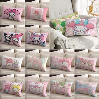 SANRIO Vỏ Gối polyester Một Mặt Hình Chữ Nhật In Họa Tiết Hoạt Hình my melody Trang Trí Nhà Cửa (Không Kèm Lõi)