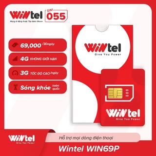 SIM 4G Wintel Win69P - Sim Data Không Giới Hạn